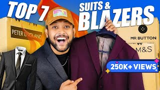 7 Best SuitBlazers For Men Wedding Office Events Suit Blazer Haul Review 2023  ONE CHANCE [upl. by Eibur]