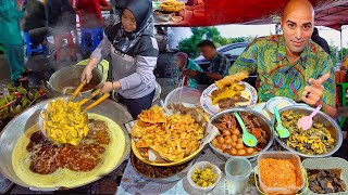 INSANE Indonesian street food in SURABAYA  Worlds 1 Soup  Cows Nose Salad  Spicy seafood [upl. by Yenittirb781]