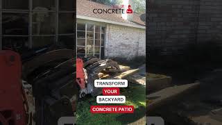 Transform your backyard with Concrete Patio [upl. by Newcomb476]