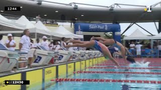 SaintPaul accueille le meeting national de natation et le champion Alain Bernard [upl. by Aititil]