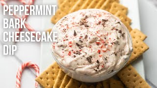 Peppermint Bark Cheesecake Dip l The Recipe Rebel [upl. by Leuname]