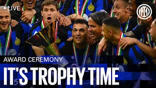 ITS TROPHY TIME 🏆  PREMIAZIONE SCUDETTO 2024 su INTER TV 🔴📺⚫🔵 [upl. by Ynnos]