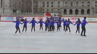 Champion figure skater Mariah Bell makes special appearance in Albany [upl. by Schoening]