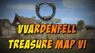 ESO Elder Scrolls Online Vvardenfell Treasure Map VI6 Location [upl. by Alaj]