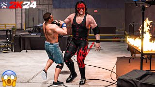 Kane’s Backstage Brawl Chokeslam and Fiery Table Destruction of John Cena [upl. by Lehpar99]