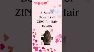 Surprising role of Zinc in Hair Health😳 hairgrowth haircare hairhealth zinc shorts longhair [upl. by Anahsal168]