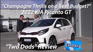 2022 KIA Picanto GT  quotChampagne Thrills on a Beer Budgetquot  quotTwo Dadsquot Review  BRRRRM Australia [upl. by Ellered]