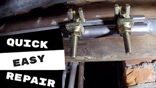 EASIEST WAY TO FIX A LEAKING GALVANIZED WATER LINE [upl. by Toney208]