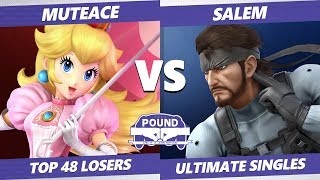 Pound 2019 SSBU  MuteAce Peach VS Salem Snake Smash Ultimate Top 48 Losers [upl. by Jit]