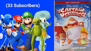 DVD Opening Captain Underpants Movie 33 Subscribers [upl. by Tirzah563]