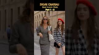 Emily in ParisSylvie Grateau Best Iconic Walk Part 12 emilyinparis nessalee teiubescsv shorts [upl. by Schweiker670]