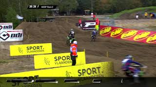 Battle Febvre Seewer  MXGP of Lommel 2020 [upl. by Merrielle]