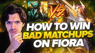 HOW TO BEAT BAD MATCHUPS WITH FIORA IN SEASON 13 [upl. by Grimonia]