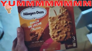 Delicious Ice Cream Bar Hagen Daz Dulce De Leche Classic Review [upl. by Hymen632]