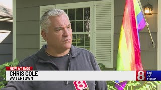 Watertown couple sent hatefilled letter Pride flag torn down [upl. by Gorges]