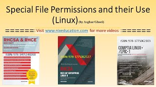 Special Linux File permissions and their Use setuid setgid sticky bit [upl. by Ezitram]