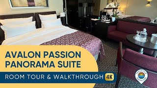 Avalon Passion Panorama Suite Room Tour amp Walkthrough  Avalon Waterways [upl. by Jenelle117]