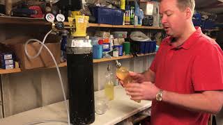 Homemade wine carbonation system  higher pressure than Sodastream [upl. by Norling]