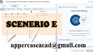 Project Management Simulation Scope Resources and Schedule SCENARIO E [upl. by Naugal]