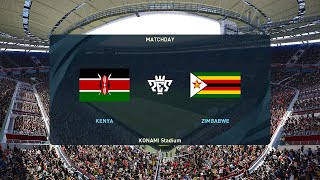 Kenya vs Zimbabwe 02072024 COSAFA Cup 2024 PES 2021 [upl. by Namya]