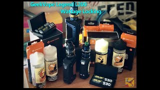 GeekVape Legend L200  Wattage Locking [upl. by Nnylireg]