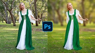 How To Blur Backgrounds in Photoshop FAST amp EASY [upl. by Krefetz]