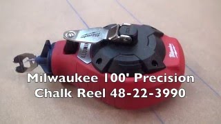 Milwaukee 100 Precision Chalk Reel 48223990 [upl. by Oicaro612]