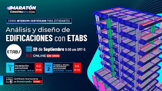 S1 Modelación estructural  Análisis y diseño de EDIFICACIONES con ETABS  Maratón [upl. by Amahcen930]