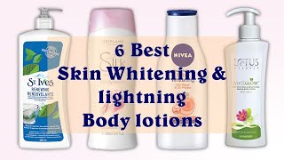 6 Best Skin Whitening amp Brightening Body lotions in 2020 With Price [upl. by Dreyer]