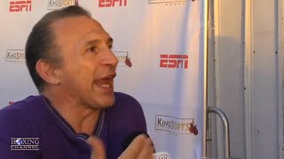 Boom Boom Mancini wouldnt walk across street to see Hopkins fight Talks Canelo Cotto GGG [upl. by Eikkin]