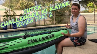 Intex Challenger K1 Kayak Review Part 2 Still the Best Inflatable Kayak [upl. by Enaoj]