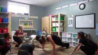 Burpees 30 days challenge Day 15 with day care kids Aroo [upl. by Sheffie514]