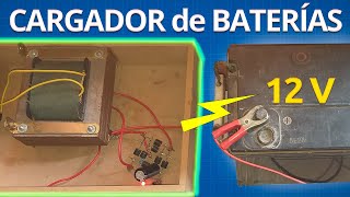 Cómo hacer un CARGADOR de BATERÍAS 12V Casero💡 [upl. by Tearle325]