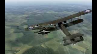 Rise Of Flight Fokker Triplane CRASHES into Bomber SURVIVES [upl. by Isayg]