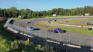 cops and robbers at eve of destruction at Marshfield Motor Speedway WI 83124 [upl. by Eleets]