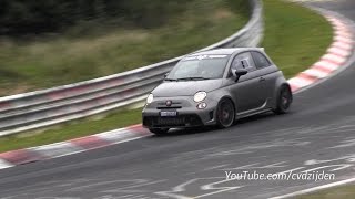 Abarth 695 Biposto Testing on the Nurburgring Fast [upl. by Gunilla506]