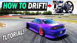 Assetto Corsa How to Drift Tutorial PART 1  Throttle amp Steering TIPS [upl. by Lessig]