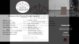 Portage Indiana Church of Christ Livestream 3172024 [upl. by Ettelracs]