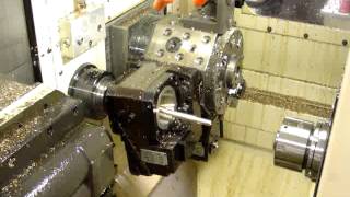 Thread Whirling on a CNC Swiss Lathe [upl. by Nivart]