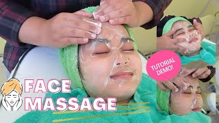 TUTORIAL BASIC FACE MASSAGE ALA SKINCARE CARA PIJAT WAJAH UNTUK PEMULA [upl. by Ileek521]