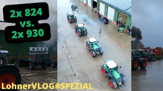 LohnerVLOGSpezial Giganten Treffen I Duell 2x Fendt 824 vs 2x Fendt 930 I 926 Froschhauber COM1 [upl. by Charin]