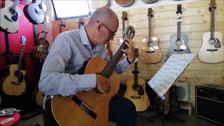 Chitarra classica ALMANSA 401 con GIACOMO PARIMBELLI Preludio BWV 999 di Johann Sebastian Bach [upl. by Launame]