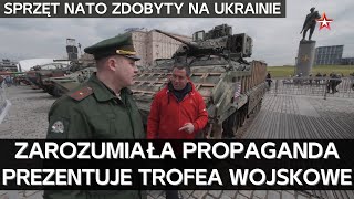 Rosyjska telewizja z dumą pokazuje sprzęt państw NATO zdobyty na Ukrainie Rosyjskie trofea wojskowe [upl. by Inirt]