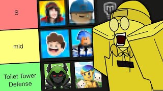 RATING ROBLOX GAMES MADE BY YOUTUBERS [upl. by Wolk]