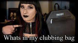 Whats in my clubbing bag Goth edition [upl. by Lynnelle]