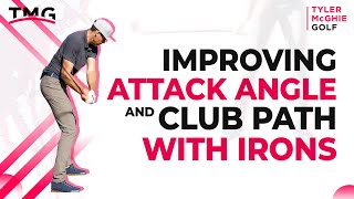 IMPROVING ATTACK ANGLE AND CLUB PATH WITH IRONS [upl. by Notseh]