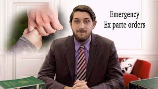 What you need to know about Ex parte orders [upl. by Omissam]