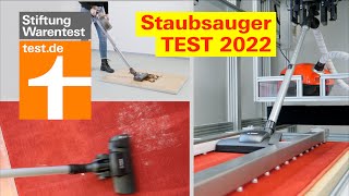 Staubsauger Test 2022 So prüft die Stiftung Warentest Akkusauger und Bodenstaubsauger [upl. by Acemat]