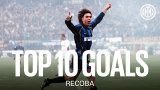 TOP 10 GOALS  RECOBA ⚫🔵 [upl. by Atsirhcal]