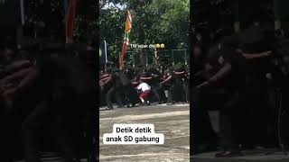 Anak SD ikut yel yel nya TNI shorts tni [upl. by Andra67]